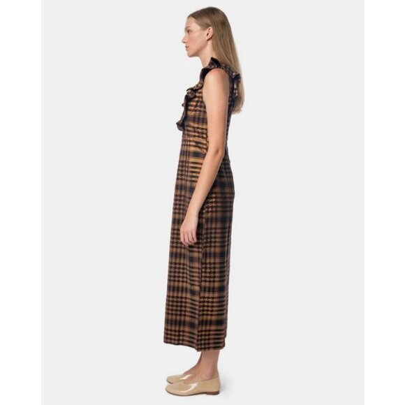 💕ACE & JIG💕 Magdalena Reversible Dress ~ St. Honore Gold Plaid Medium M NWOT - Picture 3 of 14